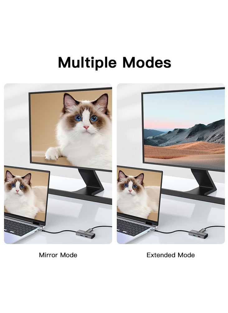 MMG 6 in 1 USB C Hub with 100W PD Charging, Type C to HDMI 4K 30Hz Adapter, USB Hub 3.0 5Gbps Data Transfer Ports, Compatible for MacBook Pro/Air 2023 M2/M1, iPad Pro/Air, HP, Dell, ASUS, Lenovo, etc  - Image 5