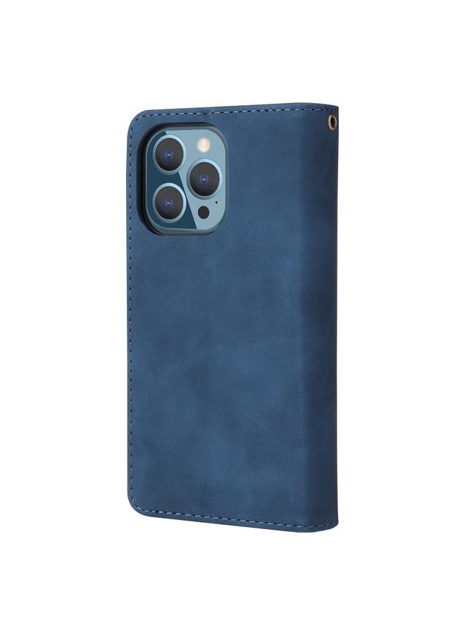 Zaboon Case For iPhone 13 Pro Multifunctional Phone Leather Case with Card Slot & Holder & Zipper Wallet & Photo Frame - Image 3