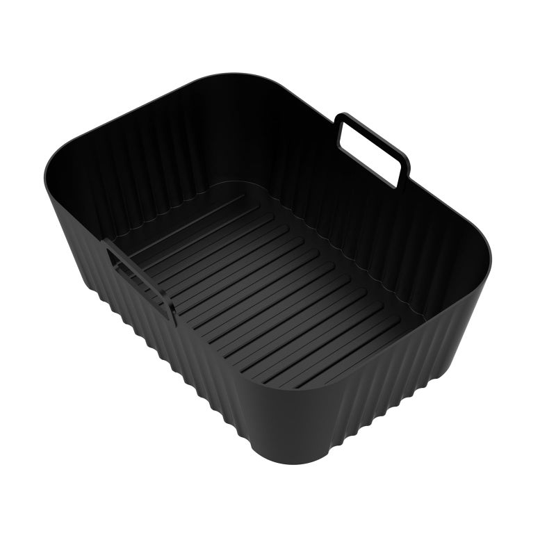 2 Pack Silicone Basket Liners Oven Safe Air Fryer Cooking Mats Rectangular Shape - Image 5