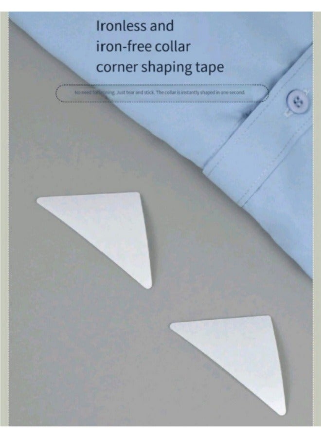 Generic 100 Pieces Shirt Polo Shirt Collar Fixing Stickers Shirt Collar Fixing Tape Convenient Box  - Image 3