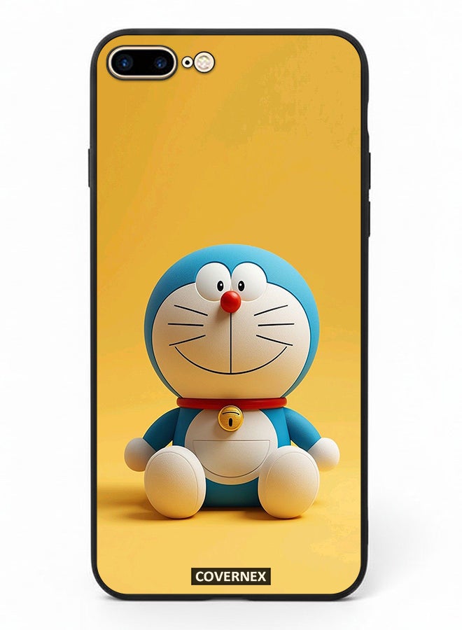 Covernex Apple iPhone 7 Plus Protective Case Cover Printed Featuring Friendly Robot Classic Doraemon - Image 2