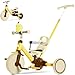 RIDYEE 5in1 Kids Tricycle for Toddlers 153 ToolFree Convertible Kids Push Trike to Balance Bike Safety Belt Removable Backrest and Footrest RideOn Toy for Boys Girls Yellow - Image 2