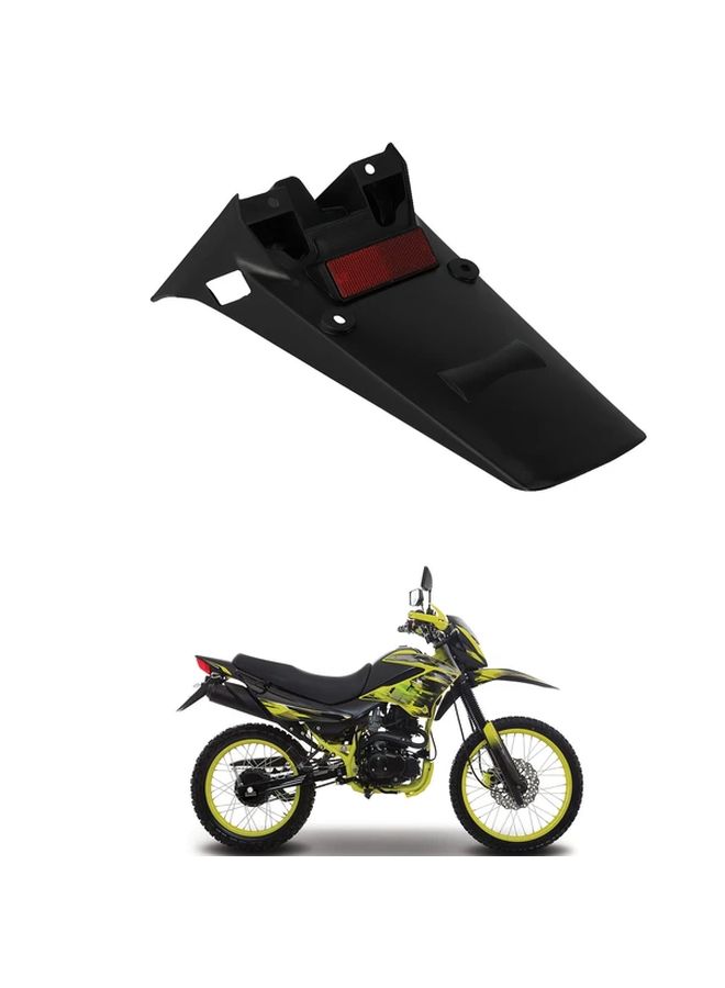 Black PP Plastic Mudguard Protector For Italika 200 DM200 Dirt Bike Rear Fender - Image 4