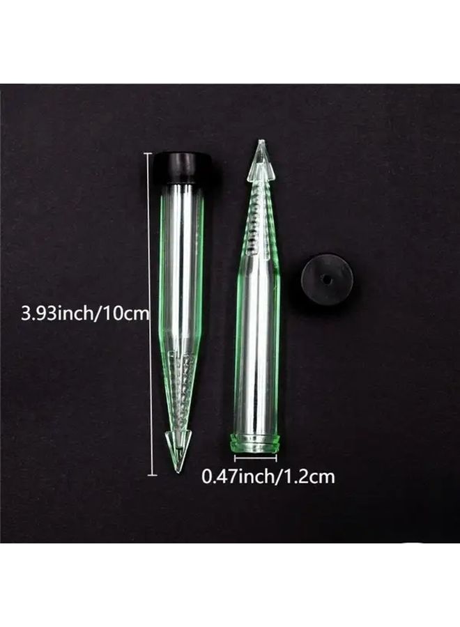 50 Pieces Army Green Plastic Flower Water Bottle Set With Lid 4.5 Inch Vase For Single Roses Flower Buds Bouquets Cut Flowers Display And Floral Water Jars Standard Style - Image 2