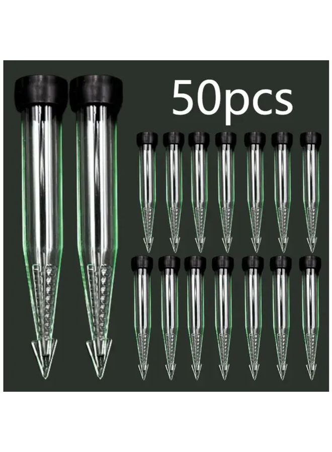 50 Pieces Army Green Plastic Flower Water Bottle Set With Lid 4.5 Inch Vase For Single Roses Flower Buds Bouquets Cut Flowers Display And Floral Water Jars Standard Style - Image 1