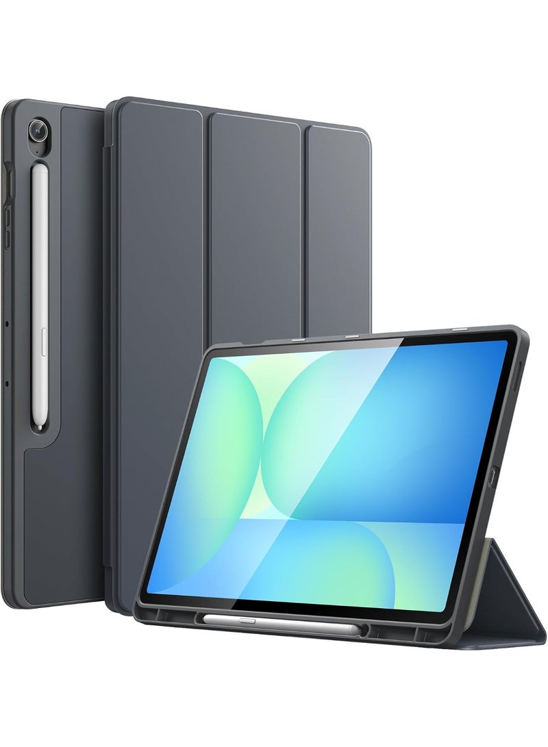 ميجوفاست غطاء ذكي لجهاز Samsung Galaxy Tab S10 FE+ S10 FE Plus 2025 مقاس 13.1 بوصة مع حامل صلب وخاصية السكون والاستيقاظ التلقائي مع حامل قلم لجهاز Galaxy Tab S10FE+ باللون الرمادي - Image 1