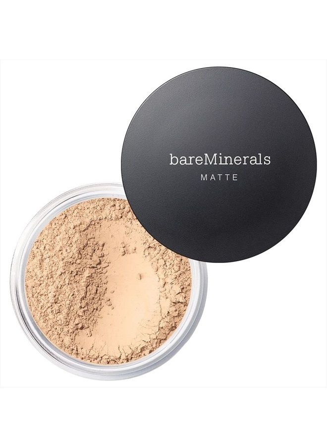 bareMinerals Matte Loose Mineral Foundation SPF 15, Powder Foundation Makeup, Buildable Coverage, Reduces Shine, Talc Free Foundation, Vegan - Image 1