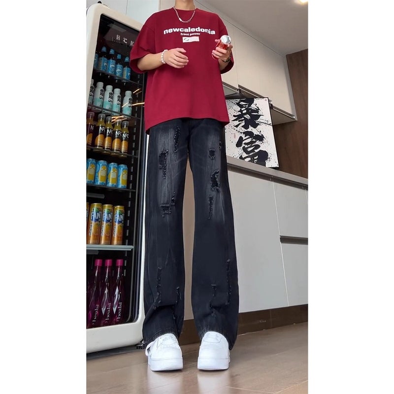Unisex Casual Daily Denim Jeans - Image 4