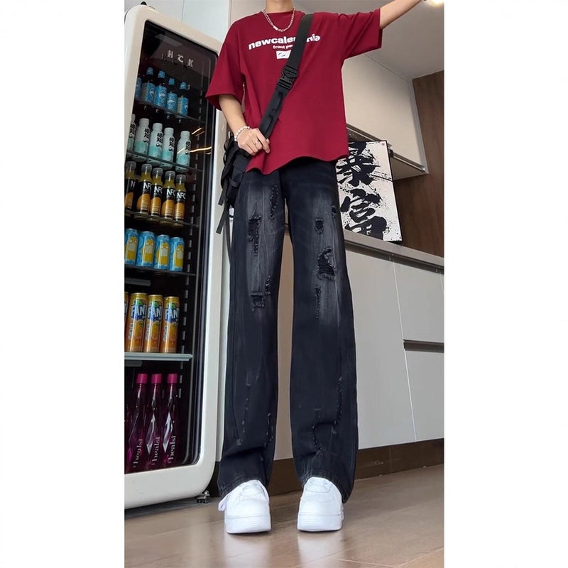 Unisex Casual Daily Denim Jeans - Image 1