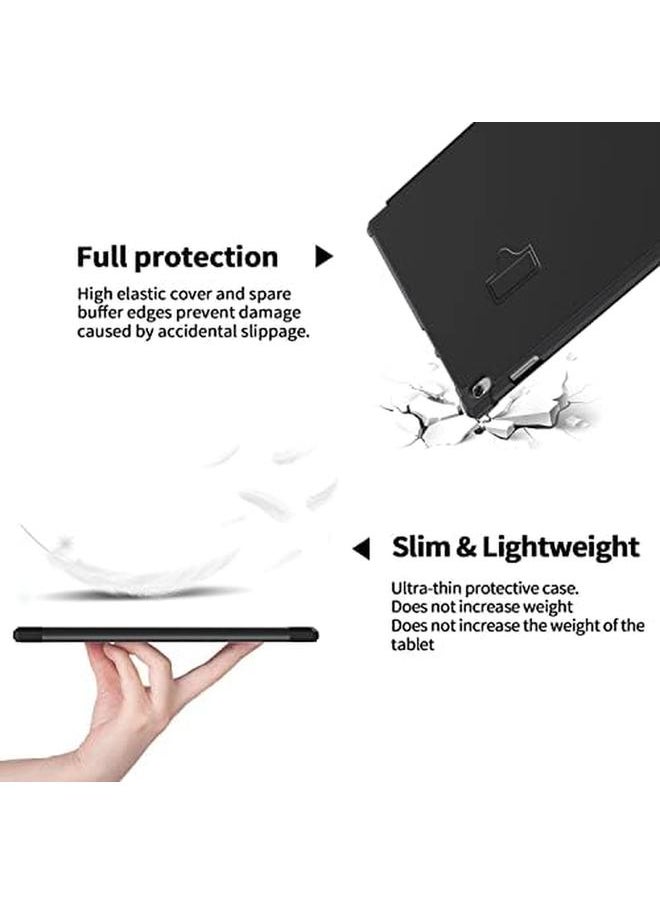 erorex - Case For Lenovo Tab M10 Hd Tb X605 Tb X505 10.1 Inch Tablet Multi Viewing Angles Horizontal And Vertical Angles Soft Tpu Case With Automatic Wake Sleep Function Black - Image 1
