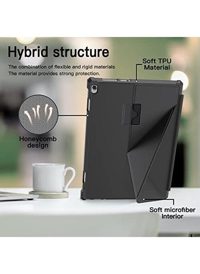 erorex - Case For Lenovo Tab M10 Hd Tb X605 Tb X505 10.1 Inch Tablet Multi Viewing Angles Horizontal And Vertical Angles Soft Tpu Case With Automatic Wake Sleep Function Black - Image 1