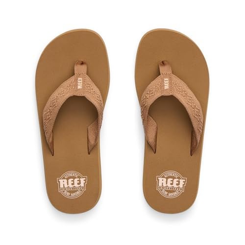 Reef Sandy Womens Beach Flip Flop, Soft Woven Strap Made From 100% Recycled PET, Tan, 10 - Image 5