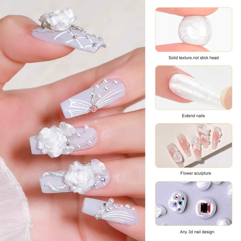 Silk carving glue+nail plates+nail tools   ZH714-1  color - Image 4