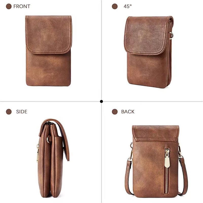 Women's Mini Crossbody Phone Bag, Stylish PU Shoulder Pouch - Image 4