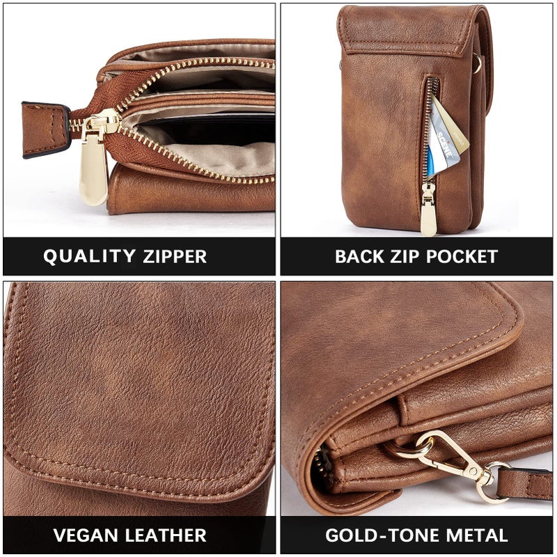 Women's Mini Crossbody Phone Bag, Stylish PU Shoulder Pouch - Image 3