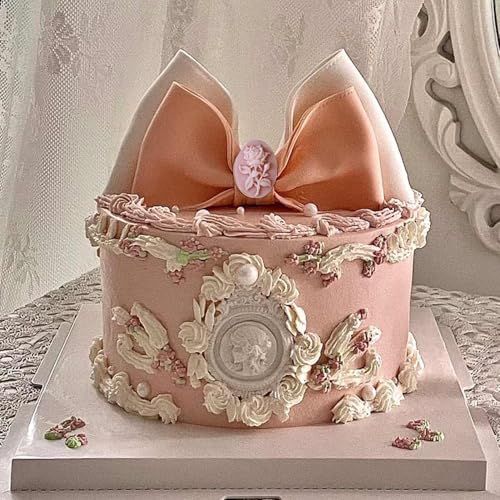 ZiXiang Cameo Rose Flower Silicone Molds Angel Fairy Fondant Mold For Chocolate Cake Decoration Cupcake Topper Candy Gum Paste Set Of 4 - Image 5