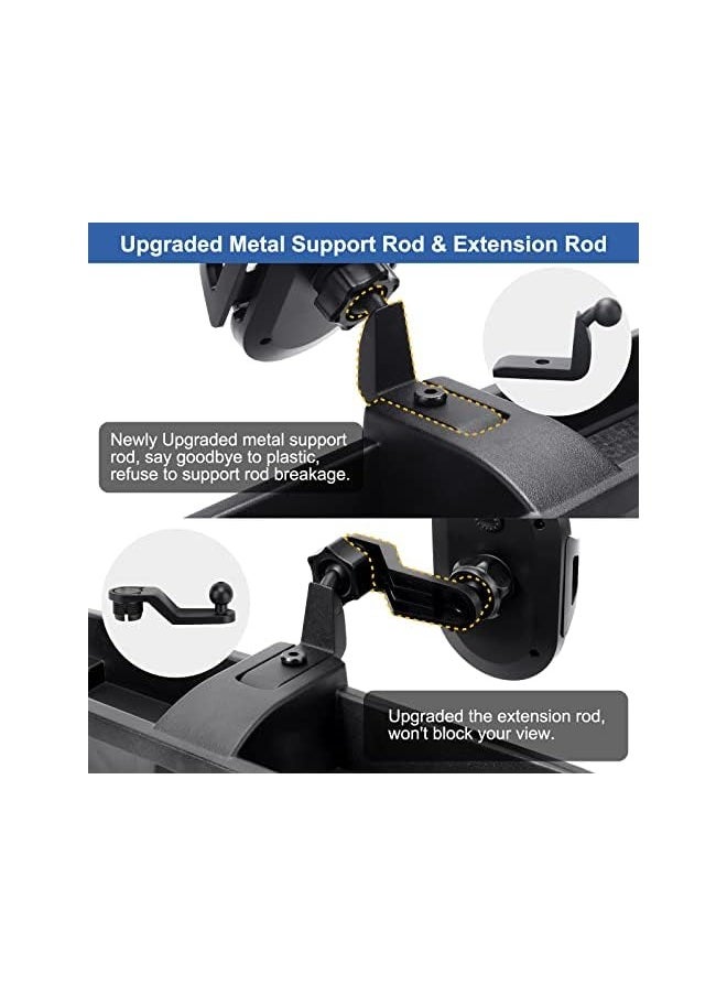 erorex Upgraded Phone Mount for 2018 2019 2020 2021 2022 Jeep Wrangler JL JLU & Gladiator JT, Multi-Mount Phone Holder Dash Tray System Kit with Extension Arm Metal Support Rod Don't for Oil-Electric 4xe  - Image 3