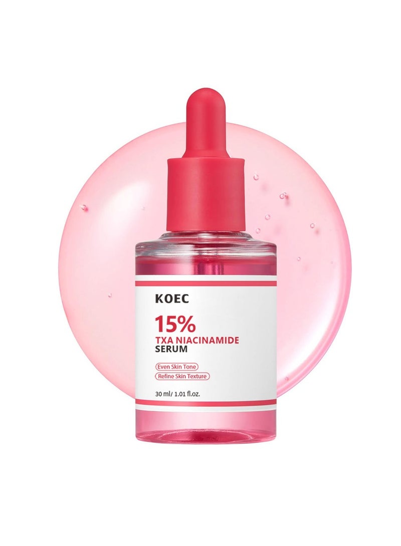 KOEC TXA+Niacinamide 15% Glow Facial Serum for After Spot Care ,All-in-One Daily  Skincare | Uneven Skin Tone, Texture, and Hydration Care ,30ml  - Image 1