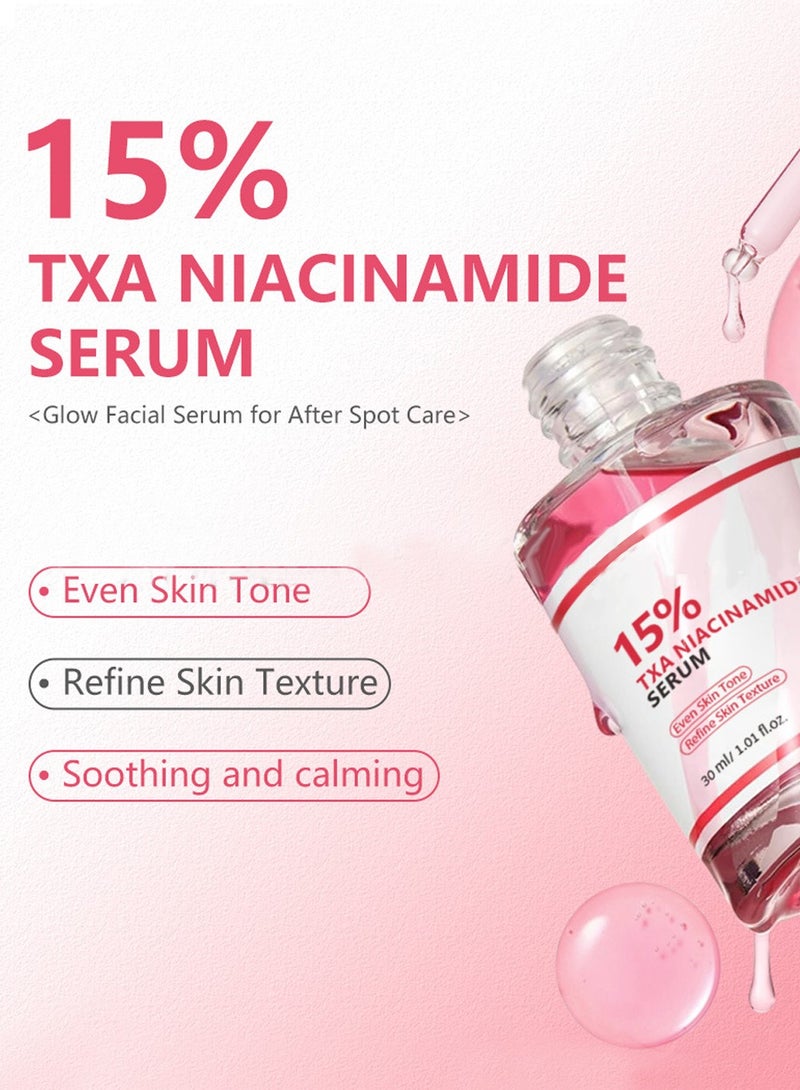 KOEC TXA+Niacinamide 15% Glow Facial Serum for After Spot Care ,All-in-One Daily  Skincare | Uneven Skin Tone, Texture, and Hydration Care ,30ml  - Image 2