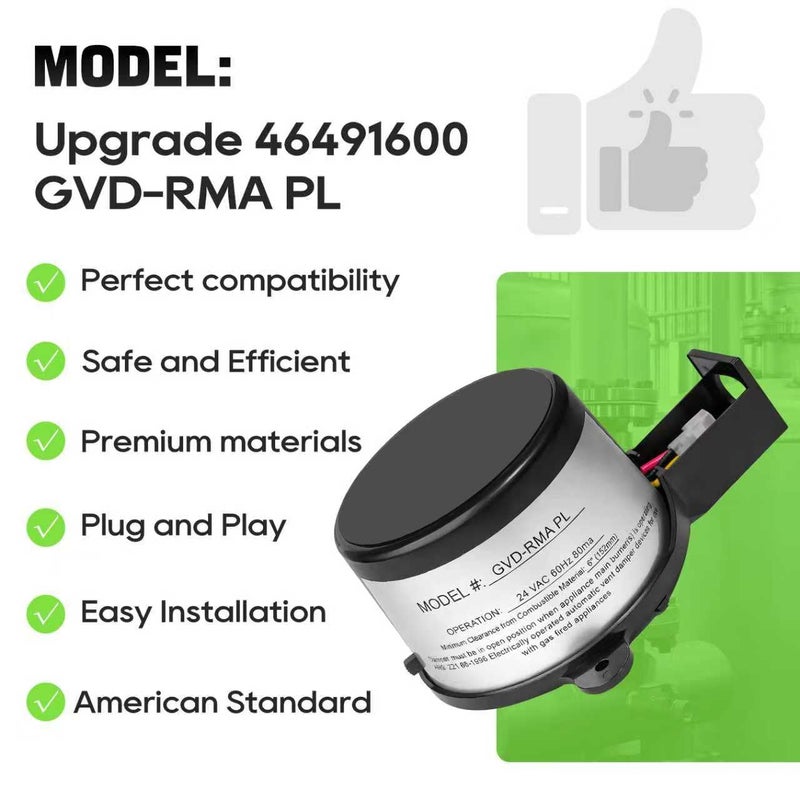 Lynvire 46491600 GVD-RAM PL Vent Damper Motor Assembly Compatible with Field Controls 46491600 Boiler Damper Motor,Replaces GVD-5/GVD-6 & 381-800-476 GMA-PL Models - Image 3
