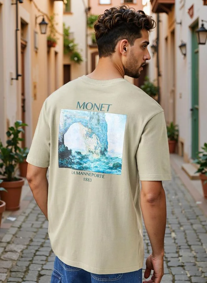 SP Characters Graphic Print T-shirt with Crew Neck and Short Sleeves