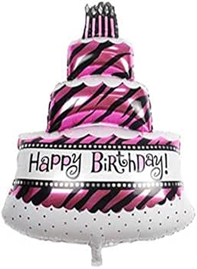 Party Supplies Mini Cartoon Aluminum Foil balloon Child Birthday Party Decoration(Three-Layer Cake)