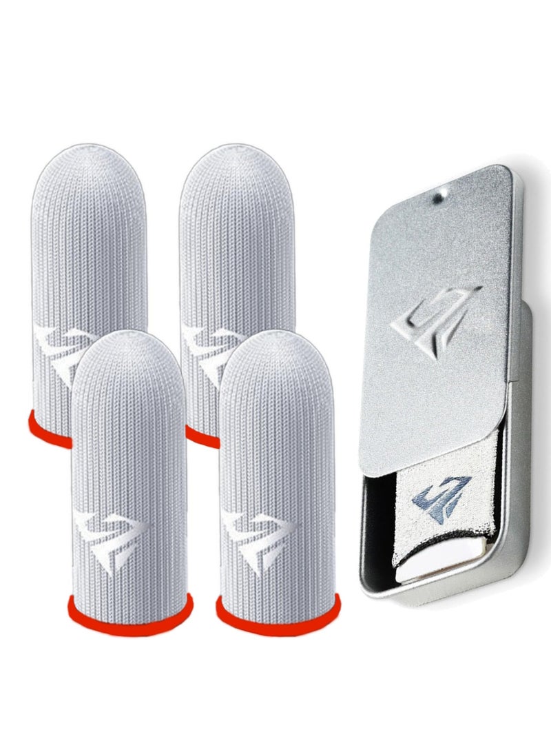 4 Gaming Finger Gloves Paired With A Metal Storage Box  - Image 1