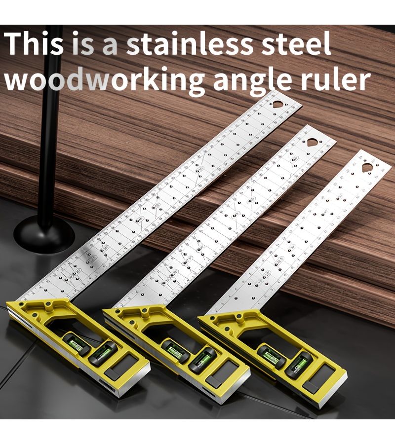 90 Degree Horizontal Ruler Large Right Angle Measuring Drawing Tool Laser Engraved - Image 2