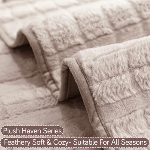 HOKIPO 'Plush Haven' Premium Sofa Mat for 1/2/3 Seater & L Shape Sofa. Make Your Own Sofa Cover Set, Anti-Slip Mat Length 90(D) X 150(L) cm, Beige (AR-5034-BGE) - Image 5