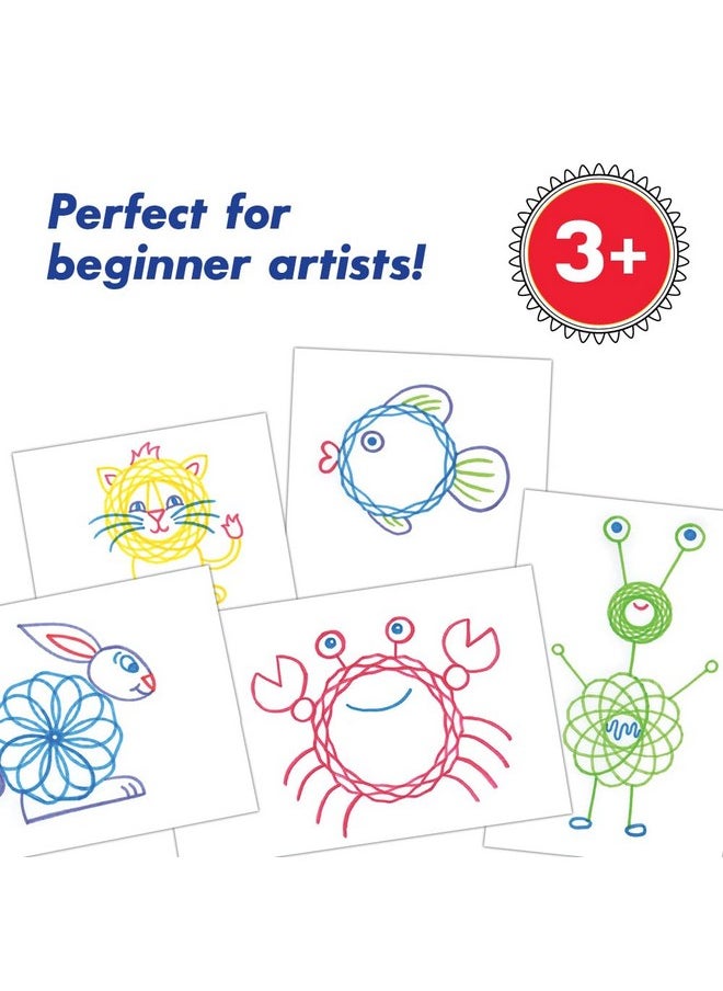 Spirograph Spirograph Jr. - Jumbo Sized Gears Classic Retro Toy For Spiral Drawing Art Design Toy Kit for Smaller Hands - For Kids Ages 3 and Up  - Image 5