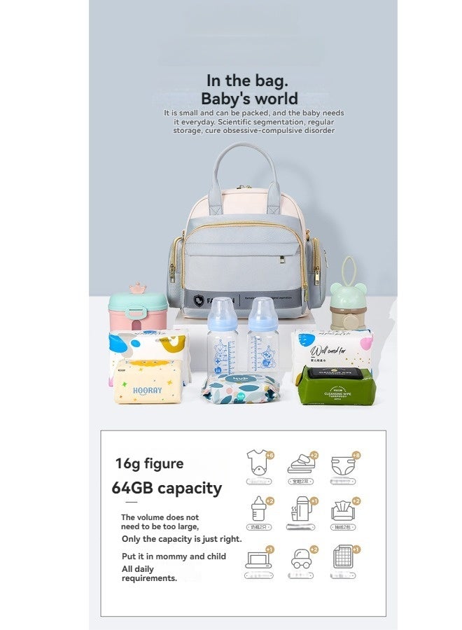 بيوينتي حقائب الحفاضات للطفل الأولاد البنات، حقيبة الأم المحمولة للولادة الجديدة الأم الأساسيات يجب أن يكون المنظم، حقائب السفر مقاومة للماء ذات القدرة الكبيرة اكسسوارات الأشياء للأم والأب - Image 2
