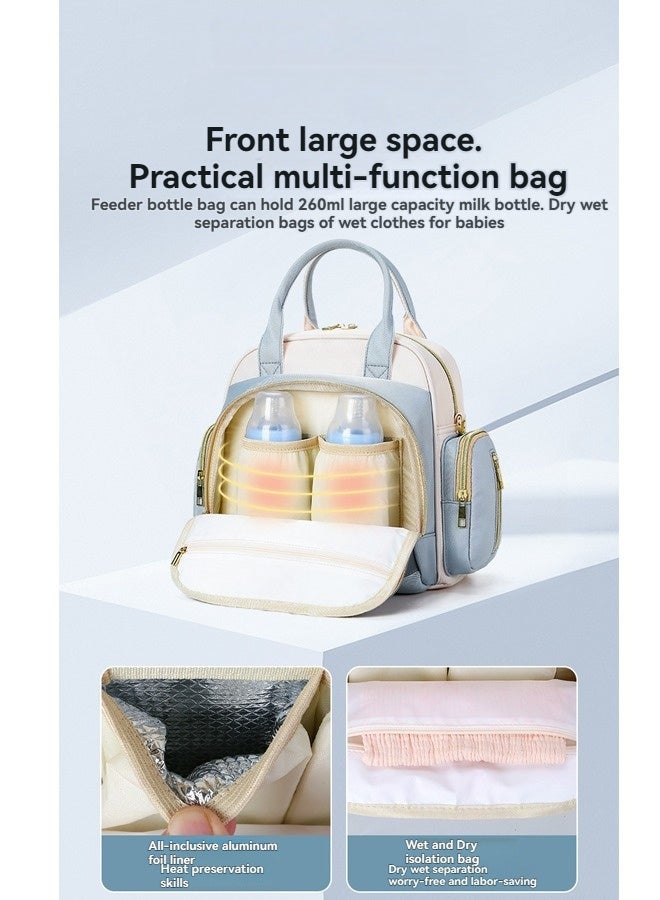 بيوينتي حقائب الحفاضات للطفل الأولاد البنات، حقيبة الأم المحمولة للولادة الجديدة الأم الأساسيات يجب أن يكون المنظم، حقائب السفر مقاومة للماء ذات القدرة الكبيرة اكسسوارات الأشياء للأم والأب - Image 5