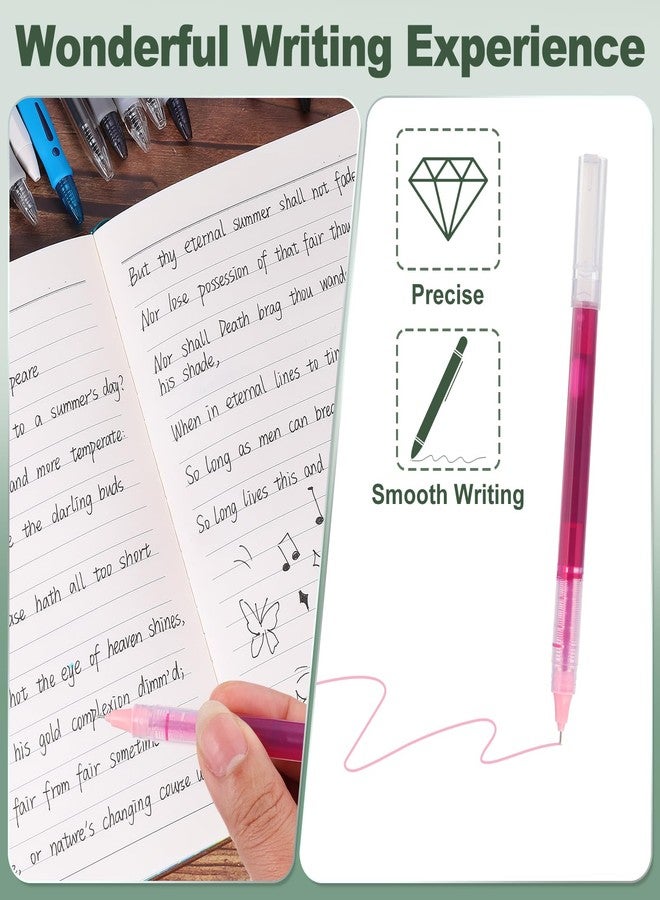M&G Gel Pen Medium Point 0.5mm, 12 Pack Quick Dry Smooth Gel Ink Rollerball Pen for Home Office Writing Note Taking Journaling Business, Pink - Image 3