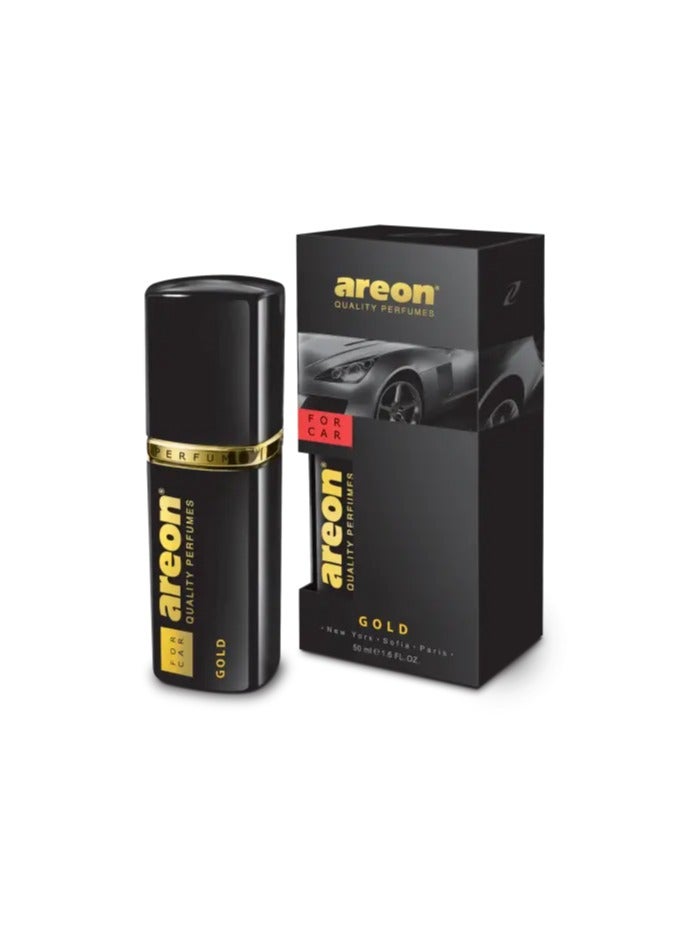 برفيوم معطر جو للسيارة مع كارت 50 مل جولد من اريون