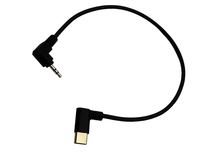 سيدريم كابل صوتي من USB-C إلى 2.5 مم، 2 قطعة، مطلي بالذهب، بزاوية 90 درجة، طول الكابل 12 بوصة/30 سم - Image 4