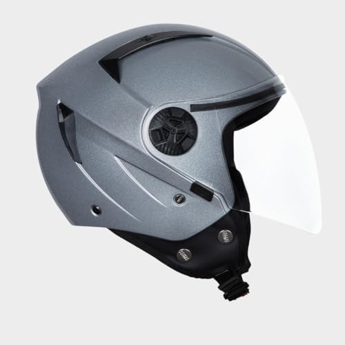 STUDDS Vogue ISI Certified Open Face Motorcycle Helmet for Men and Women with Clear Visor - Image 2