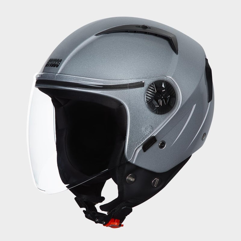 STUDDS Vogue ISI Certified Open Face Motorcycle Helmet for Men and Women with Clear Visor - Image 4