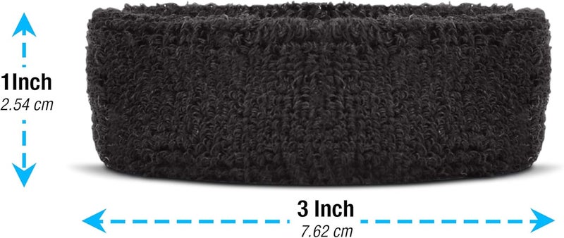 Suddora 1" Bicep Band, Moisture-Wicking Football Arm Bands, Soft & Lightweight Sweatband Armband for Running, Soccer, Baseball, and Workout, Non-Slip Football Accessories, 4 Pack - Image 3