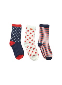 Justice League Superman bamboo cotton sock - printed (pack of 3) - red/blue/white 5-8y  - Image 3