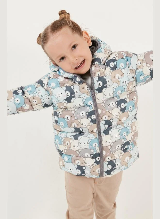 Lela Lela Extra Filled Soft Polar Fleece Hooded Puffer Coat Unisex Kids COAT 5763008