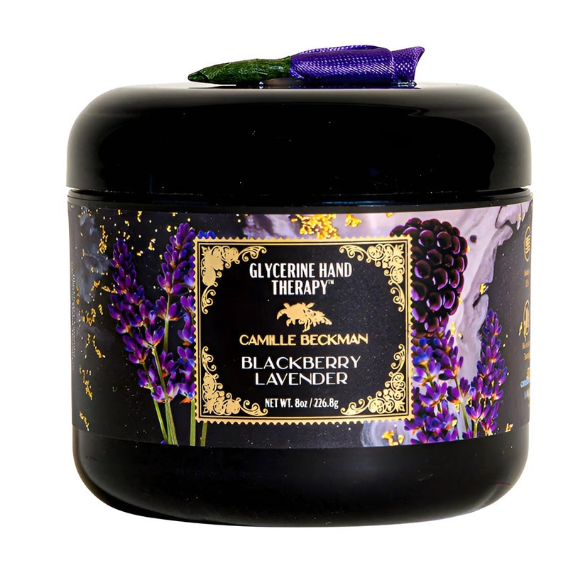 Camille Beckman Glycerine Hand Therapy Cream, Blackberry Lavender, 8 Ounce - Image 1