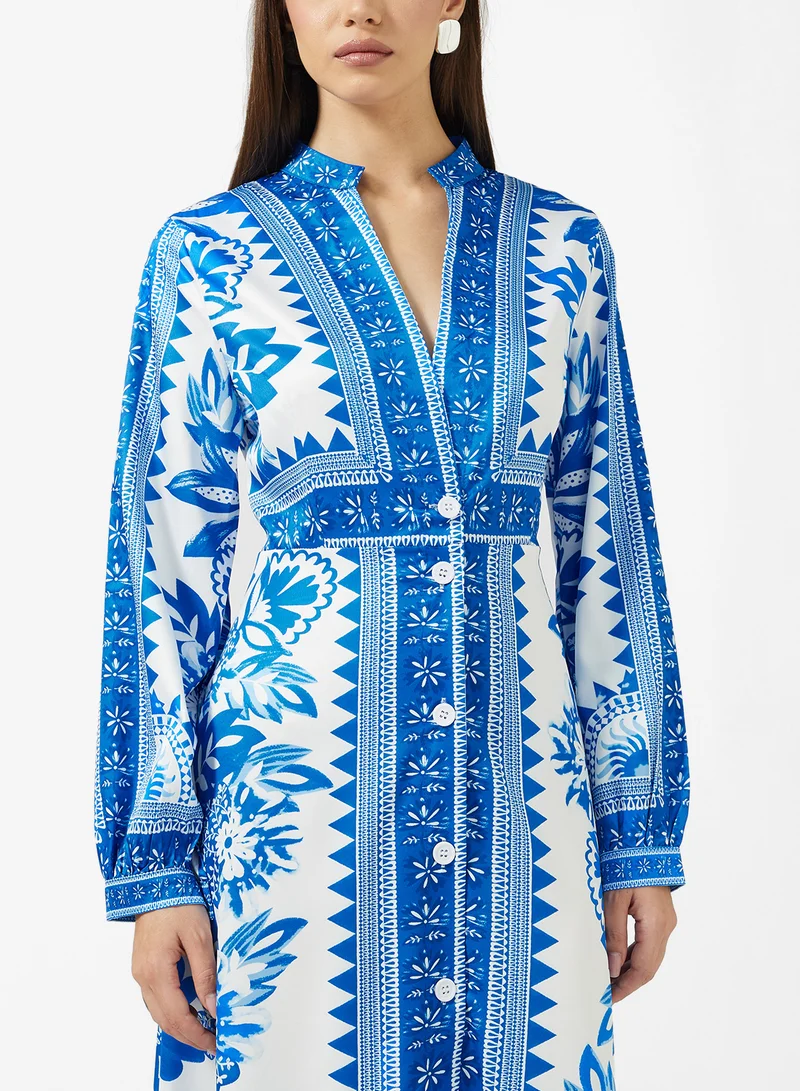 ELLA Monotonal Print Dress