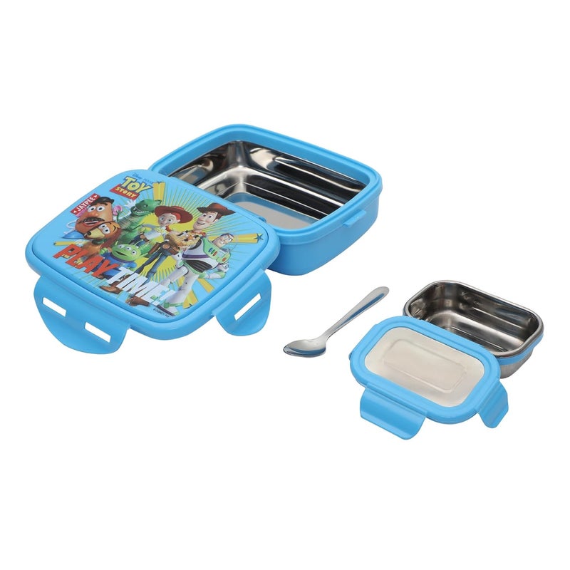 JAYPEE Steel Tek Jr. Insulated Lunch Box Disney Toy Story, Blue, 400 ml | Airtight Tiffin Box for School Kids Inner Stainless Steel Mini Box | Bpa Free - Image 3