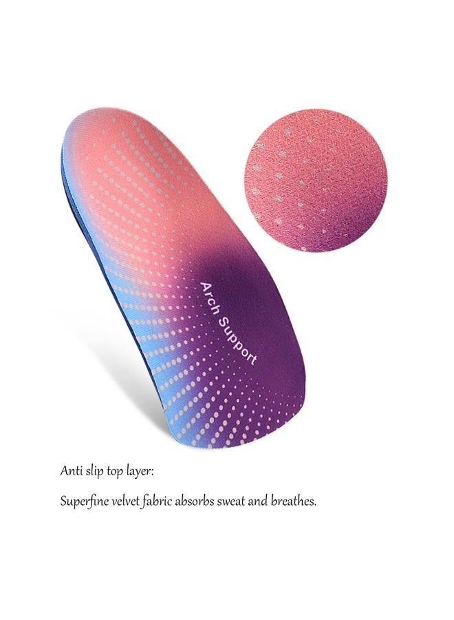 JSHshield Insoles,Orthotics Inserts 3/4 Length,High Arch Support Half Shoe Insert for Flat Feet,Plantar Fasciitis,Over-Pronation,Relief Heel Spur Pain,Heel Cushion Fit Men & Womens - Image 5