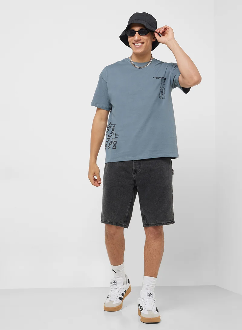 Seventy Five Oversized Crew Neck T-Shirt