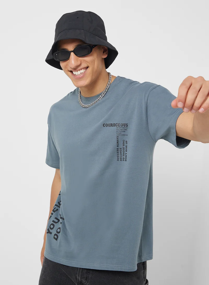 Seventy Five Oversized Crew Neck T-Shirt