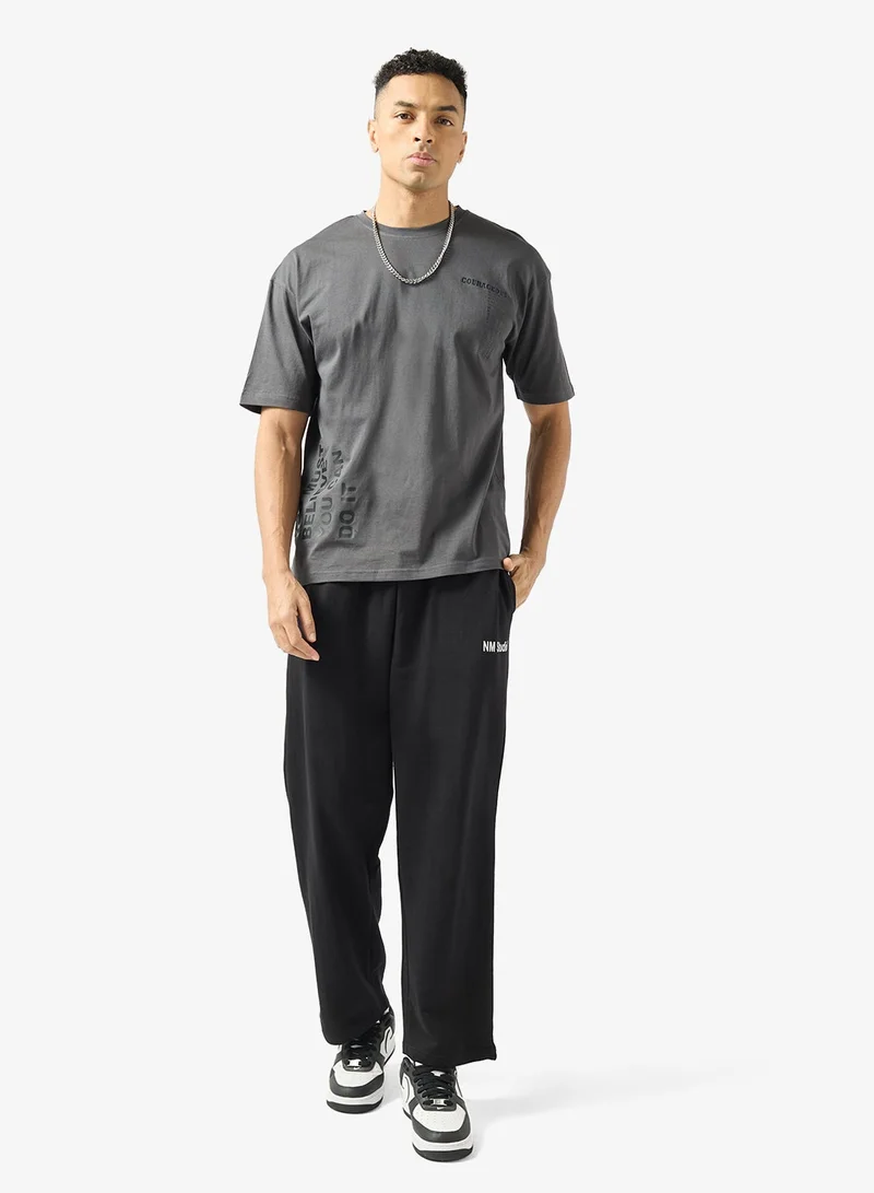 Seventy Five  Oversized Crew Neck T-Shirt for Men | Best Price UAE