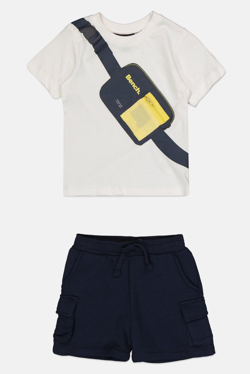 Bench Toddlers Boy 2 Pieces Graphic Print T-Shirt and Shorts Set, Multicolor - Image 1