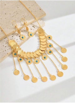 GOLDMAX 21k Gold Plated Necklace & Earrings Jewelry Set For Women  - Image 2