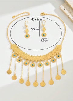 GOLDMAX 21k Gold Plated Necklace & Earrings Jewelry Set For Women  - Image 4